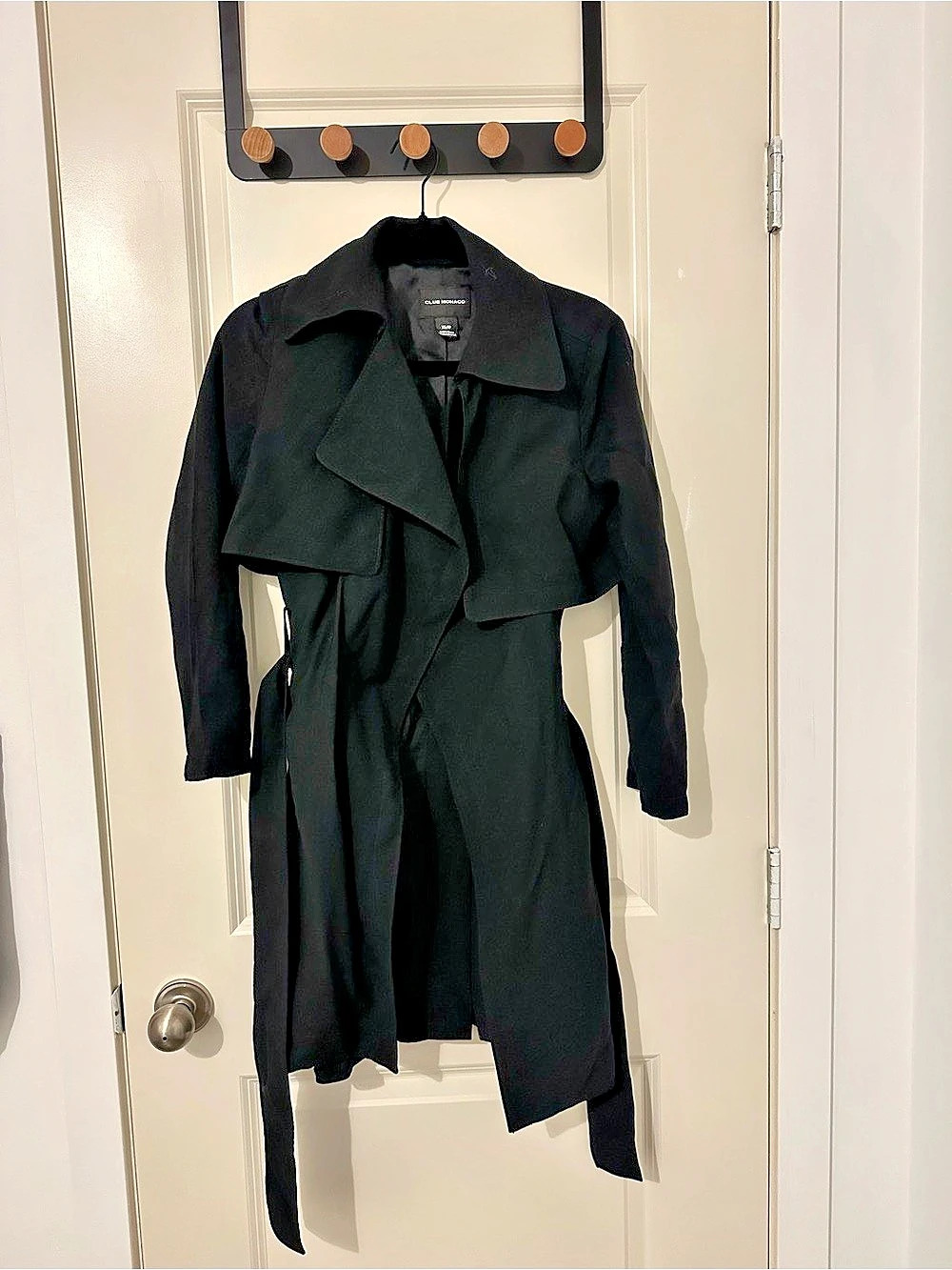 Club Monaco Black Trench Coat